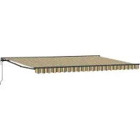 vidaXL Cadre de store vert et jaune 500 x 300 cm