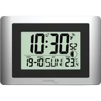 Techno Line WS8028 horloge murale radio | horloge radio DCF-77 | affichage de la température intérieure