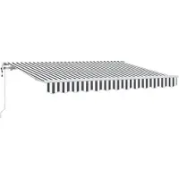 vidaXL Store rétractable Anthracite 350 x 200 cm Tissu