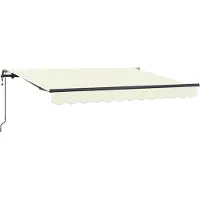 vidaXL Store rétractable Crème 250 x 200 cm Tissu