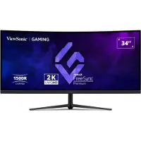 Viewsonic VX3418C-2K, 86,4 cm (34"), 3440 x 1440 px, UltraWide Quad HD, Noir