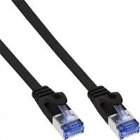 InLine 71807S Câble patch plat, U/FTP, Cat.6A, noir, 7m
