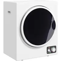 HOMCOM Séchoir linge portable - 850W, 33L - filtrage 2 couches - 5 modes - installation murale ou à poser - blanc