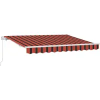 vidaXL Store rétractable orange 250 x 200 cm en tissu