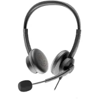 Axtel AXH-ACEUCD Casque et Hull Casque filaire Casque bureau/centre decall USB type-C / USB type-A Noir