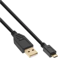 InLine - Câble USB - Micro-USB de type B (M) pour USB (M) - USB 2.0 - 1 m - noir