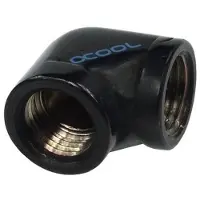 Alphacool HF L-Verbinder G1/4 IG auf G1/4 IG Deep Black