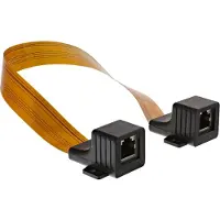 InLine 69991I Câble patch traversée de fenêtre, 2x RJ45 prise femelle, non blindé, 0,3m