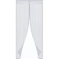 INF Moustiquaire Pour Porte Avec Fermeture Aimantée Blanc