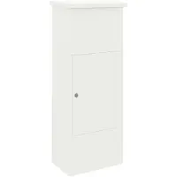 vidaXL Boîte de dépôt de colis Blanc 44.5 x 29 x 110.5 cm Acier