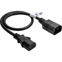 Akyga AK-PC-14A câble électrique Noir 0,5 m Coupleur C14 Coupleur C13