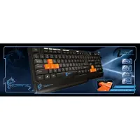 DRAGON WAR Dragonwar Recon Clavier de jeu programmable Qwerty - 30 touches macro - 10 paramètres de profil - Nkey roller.