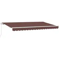 vidaXL , store enroulable marron, 400 x 200 cm, tissu