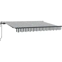 vidaXL Store rétractable Anthracite 350 x 200 cm Tissu