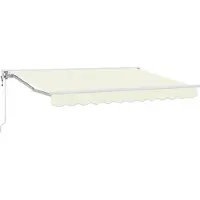 vidaXL Armature d'auvent Crème 250 x 200 cm Polyester avec revêtement PU
