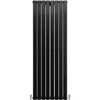 MonsterShop Radiateur Plat Noir Mat 160 cm x 56 cm Salle de Bain Radiateur Mural Chauffage Central Design Scandinave