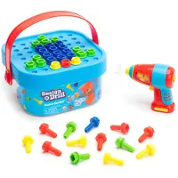 Learning Resources Jeu de construction Design & Drill Bolt-It Bucket - Jouets de construction