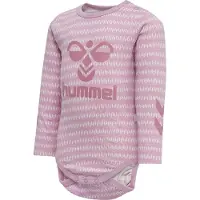 Hummel Barboteuse / body 'Esme' éosine / rose clair / blanc