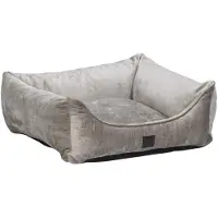 Designed By Lotte Conçu par Lotte : lit orthopédique pour chien Soft Essence gris clair, dimensions : 65 x 60 cm
