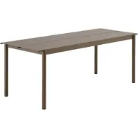 Muuto Linear Acier Table Taupe | 200 x 75 CM | 78.7 x 29.5"
