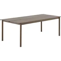 Muuto Linear Acier Table Taupe | 220 x 90 CM | 86.6 x 35.5"