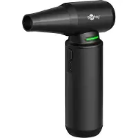 Goobay 77831 Souffleur de poussière Superior, noir, 0.8 m - Kit de nettoyage incl. 8 embouts et 3 brosses, 130.000 rpm, 180 W, version aluminium, utilisable sans fil