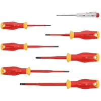 YATO Tournevis isolés extra minces 7pcs.