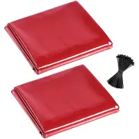 Vevor Rideau de Soudage Lot de 2 Écran de Soudage Vinyle Ignifuge 1,74 x 2,34 m Écran de Protection Soudure Portable avec Protection UV 6 Niveaux