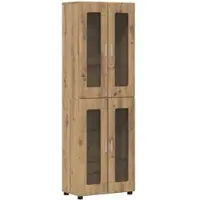 vidaXL Haut Armoire Chêne artisanal 60 x 35 x 182 cm Bois d'ingénierie