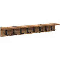 vidaXL Porte-manteau mural Bois ancien 80 x 10.5 x 10.5 cm