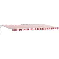 vidaXL Store extensible rouge et blanc 600 x 350 cm