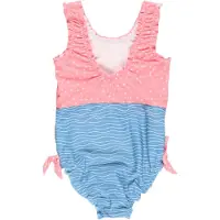 Playshoes Maillot de bain 'Krebs' bleu fumé / bleu roi / or / rose clair / blanc