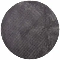 vidaXL Tapis ronds SIROLO Anthracite Ø 120 CM Polyester