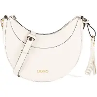Liu Jo pour femme. AA6186-E1012 Sac hobo moyen avec breloque beige (OSFA), Casuel, Polyuréthane
