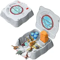 Mattel Jurassic World Coffret de Jeu Laboratoire Sensoriel Distortus rex avec 8 mini-figurines dans un coffret