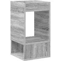 vidaXL Table D'appoint Gris Sonoma 30 X 30 X 56 Cm Bois D'ingénierie