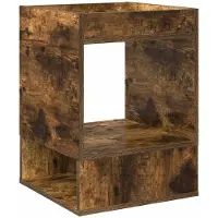 vidaXL Table d'appoint Chêne fumé 40 x 40 x 56 cm Bois d'ingénierie