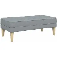 vidaXL banc Gris clair 113 x 57 x 39 cm tissu