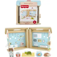 Fisher-Price -Clinique Vétérinaire en Bois à Emporter-6 accessoires