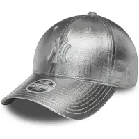 New Era Mlb Metallic 9forty New York Yankees Cap Argenté