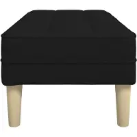 vidaXL banc Noir 113 x 57 x 39 cm tissu