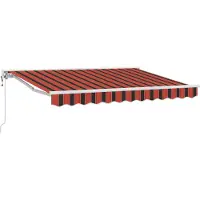 vidaXL Cadre de store orange et noir 250 x 200 cm
