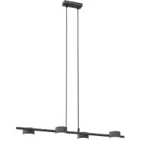 Emibig Suspension SORA noire 4xGX53x10W en métal, dimensions : 140x80x19 cm, IP20,