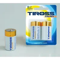 TIROSS Alkaline-Batterie Lr20 2 Stück. (2 pcs, AA)