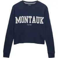 Superdry Femme T-shirt à Manches Longues Athletic Essential Graphic Navy Taille: 38