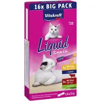 Vitakraft Liquid Snack au poulet et au bœuf pour chat multipack snack pour chat (16 x 15 g)