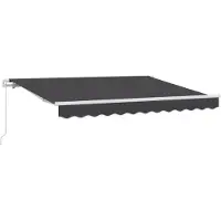 vidaXL Store rétractable anthracite 250 x 200 cm Tissu