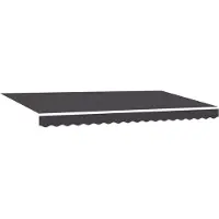 vidaXL Store rétractable Anthracite 350 x 200 cm Tissu