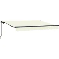 vidaXL Store rétractable Crème 300 x 200 cm Tissu