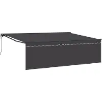 vidaXL Store rétractable anthracite 450 x 350 cm